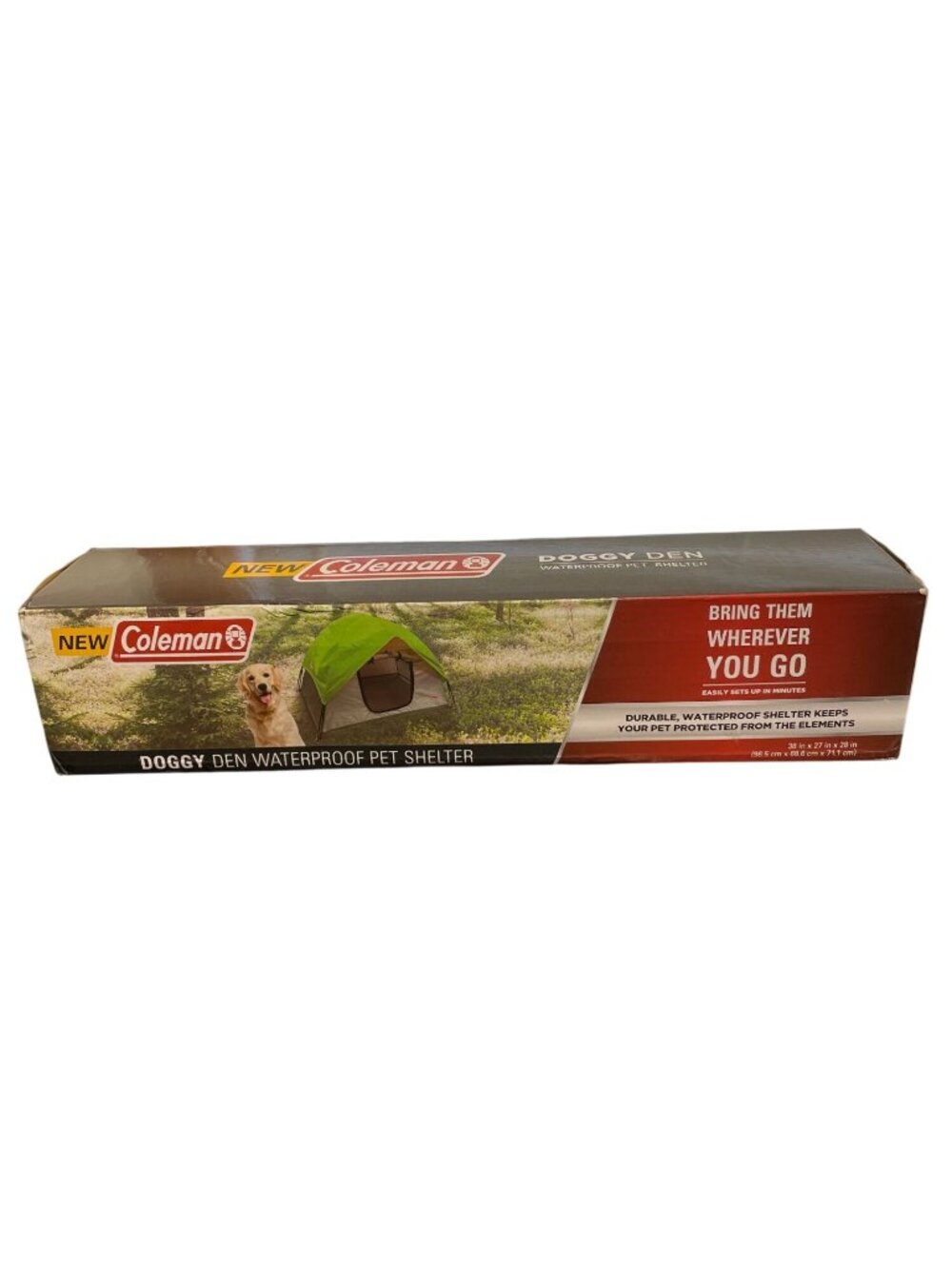 Coleman Doggy Den Waterproof Pet Shelter - 38" x 27" x 28" - CL-03104